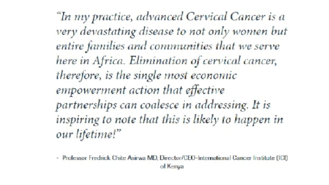 Global Battle Against Cervical Cancer 